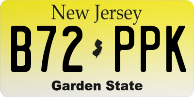 NJ license plate B72PPK