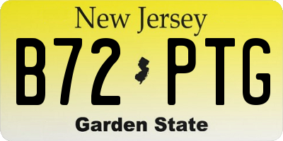 NJ license plate B72PTG