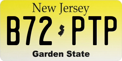 NJ license plate B72PTP
