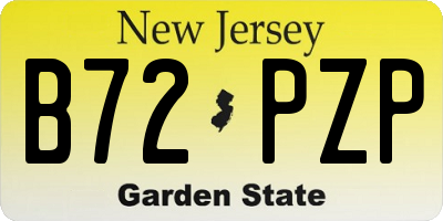 NJ license plate B72PZP