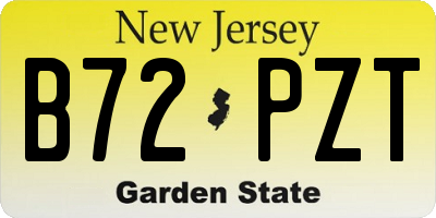 NJ license plate B72PZT