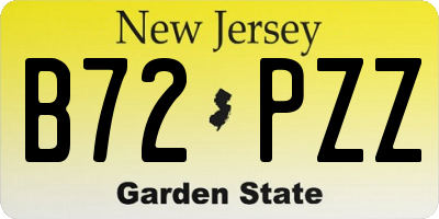 NJ license plate B72PZZ
