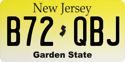 NJ license plate B72QBJ