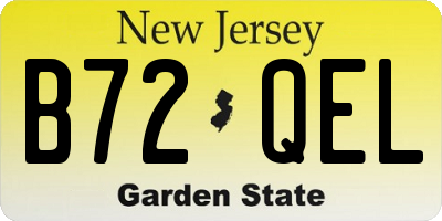 NJ license plate B72QEL
