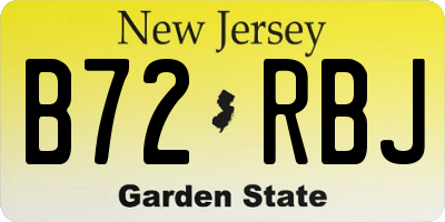 NJ license plate B72RBJ