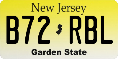 NJ license plate B72RBL