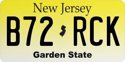 NJ license plate B72RCK