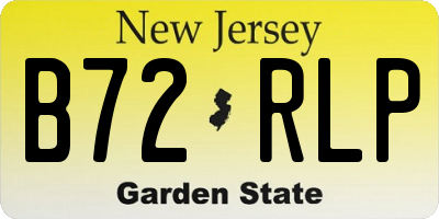NJ license plate B72RLP