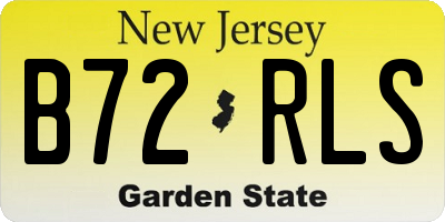 NJ license plate B72RLS