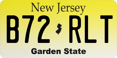 NJ license plate B72RLT