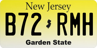 NJ license plate B72RMH