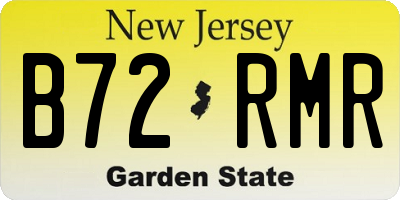 NJ license plate B72RMR