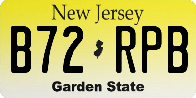 NJ license plate B72RPB