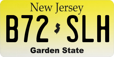 NJ license plate B72SLH