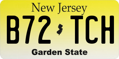 NJ license plate B72TCH