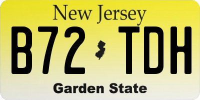NJ license plate B72TDH