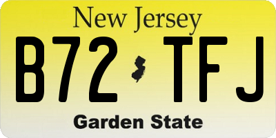NJ license plate B72TFJ