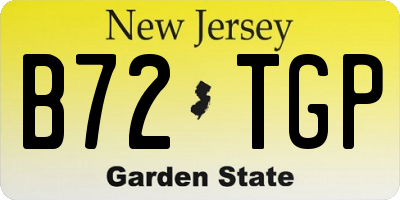 NJ license plate B72TGP