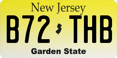 NJ license plate B72THB