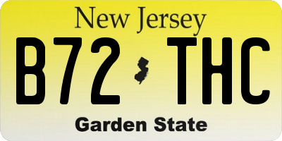 NJ license plate B72THC
