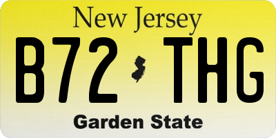 NJ license plate B72THG