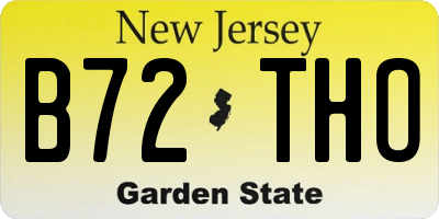 NJ license plate B72THO