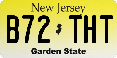 NJ license plate B72THT