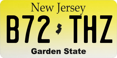 NJ license plate B72THZ