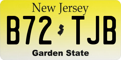NJ license plate B72TJB