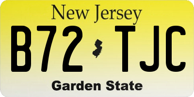 NJ license plate B72TJC