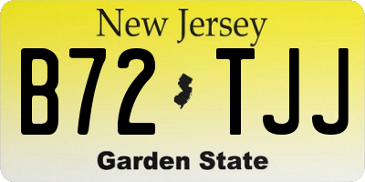 NJ license plate B72TJJ