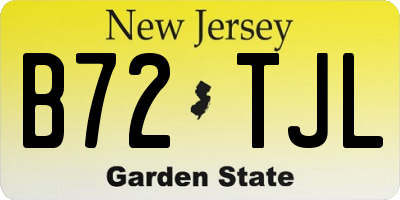 NJ license plate B72TJL
