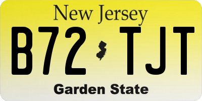 NJ license plate B72TJT