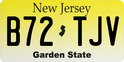 NJ license plate B72TJV