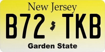 NJ license plate B72TKB