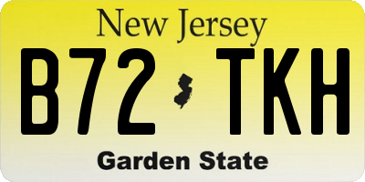 NJ license plate B72TKH