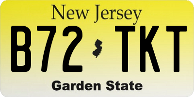 NJ license plate B72TKT