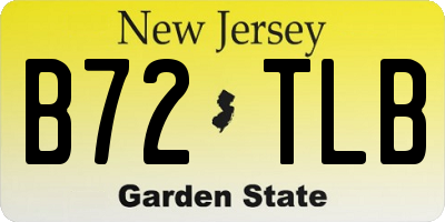 NJ license plate B72TLB