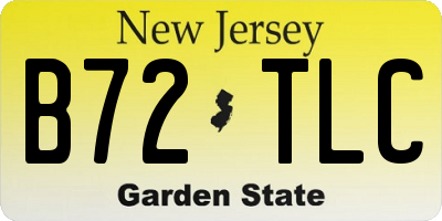 NJ license plate B72TLC