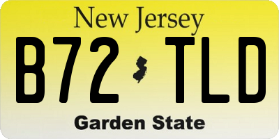 NJ license plate B72TLD