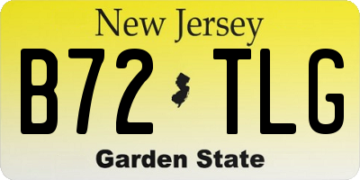 NJ license plate B72TLG