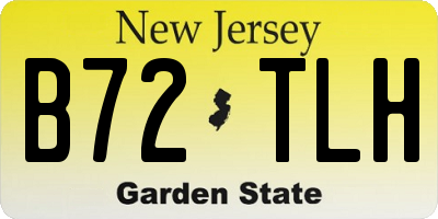 NJ license plate B72TLH