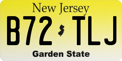 NJ license plate B72TLJ