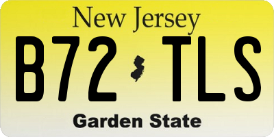 NJ license plate B72TLS