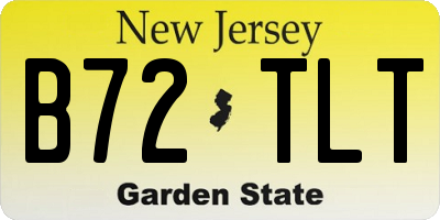 NJ license plate B72TLT
