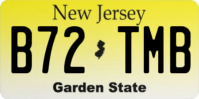 NJ license plate B72TMB