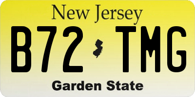 NJ license plate B72TMG