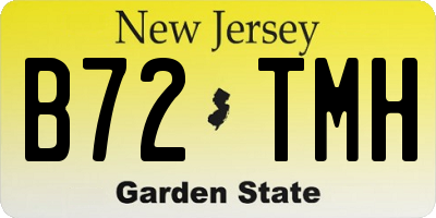 NJ license plate B72TMH