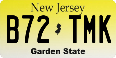 NJ license plate B72TMK