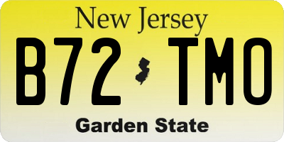 NJ license plate B72TMO